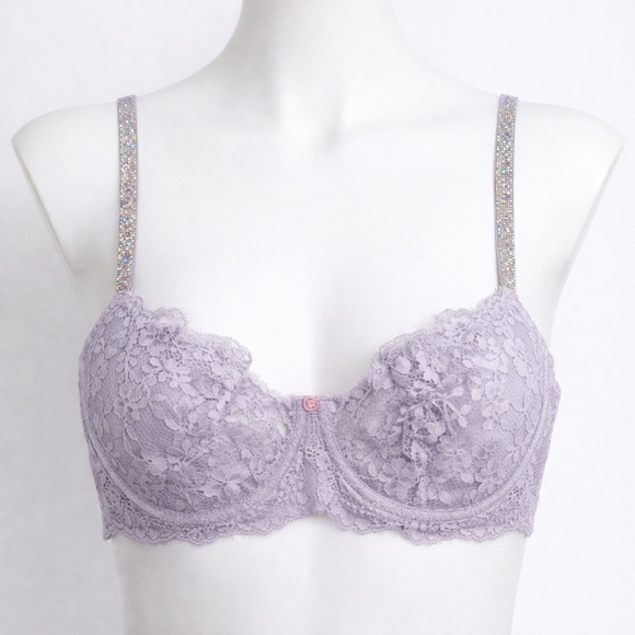 Victoria's Secret Other - Lavender Lulac Lace Underwire Bra with Sparkling Straps